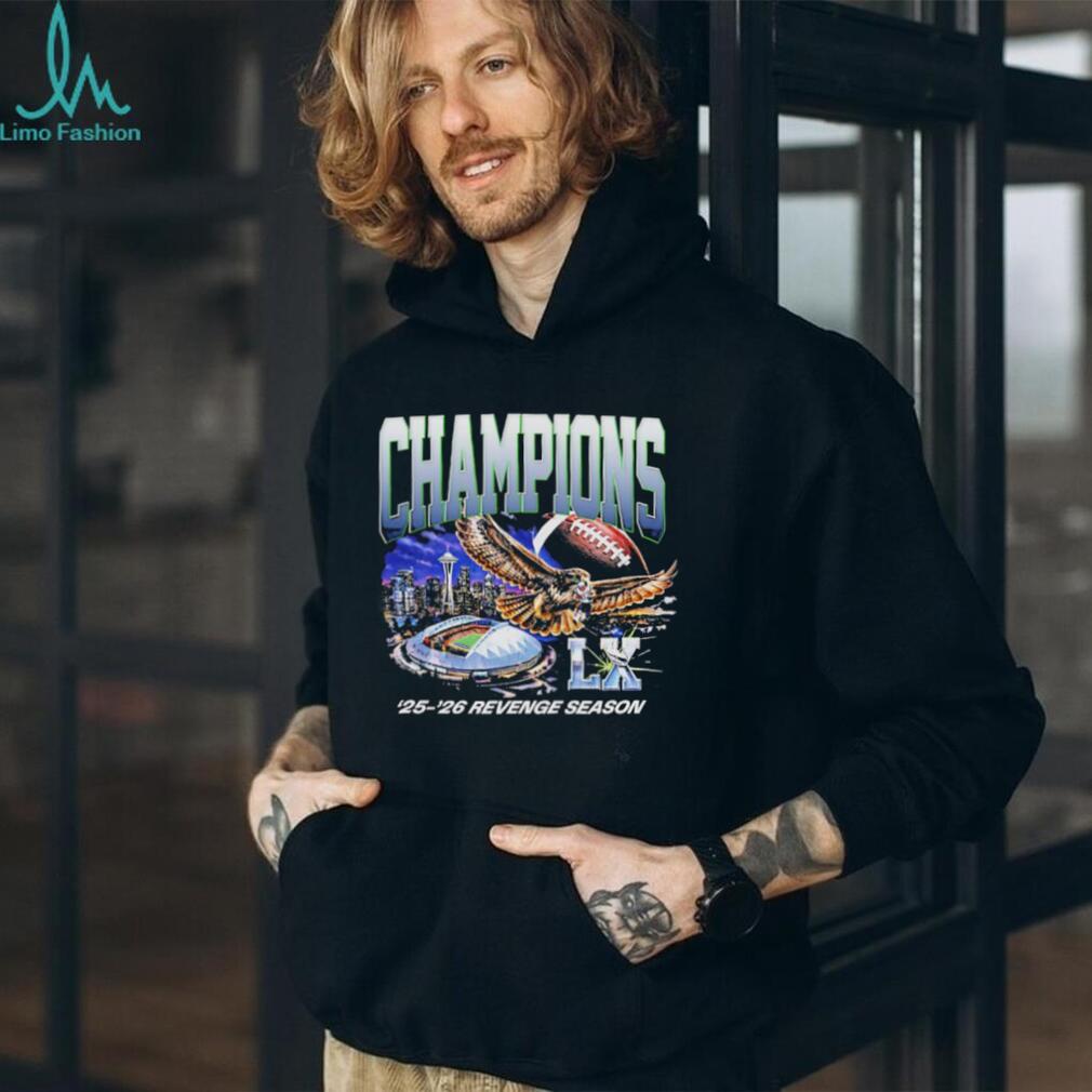 Seattle Football Champions ’25 ’26 Revenge Season Eagle Graphic Tee