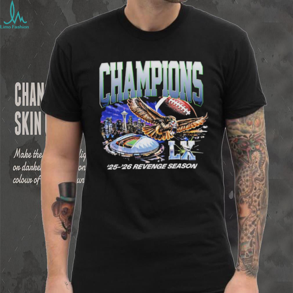 Seattle Football Champions ’25 ’26 Revenge Season Eagle Graphic Tee