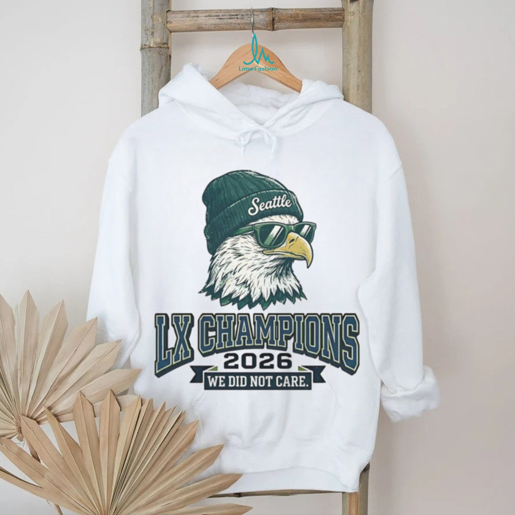 Seattle LX Champions 2026 “We Did Not Care” Eagle Fan Tee
