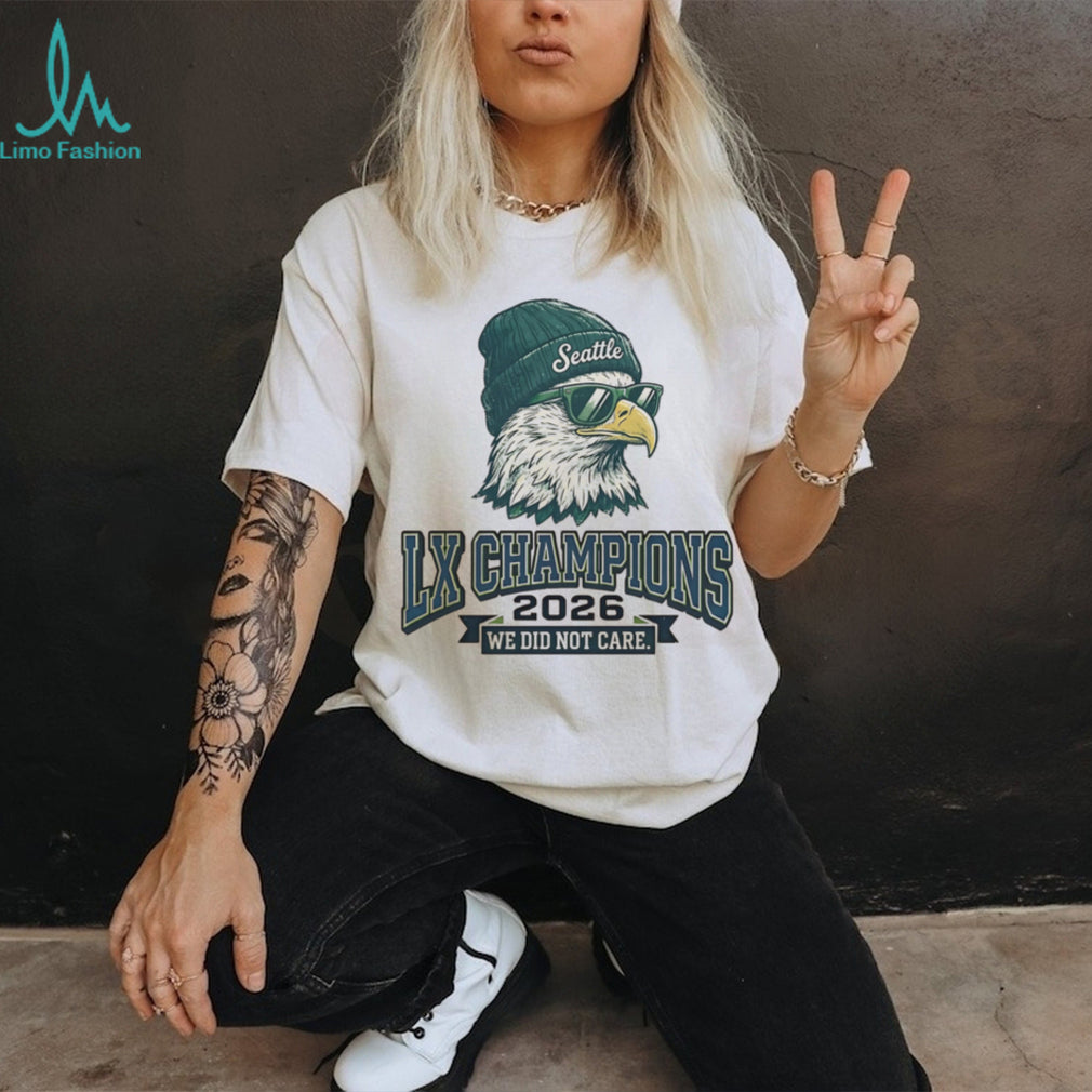 Seattle LX Champions 2026 “We Did Not Care” Eagle Fan Tee