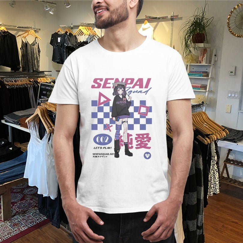 Senpai Squad 002 Gamer Let’s Play Anime Waifu Shirts