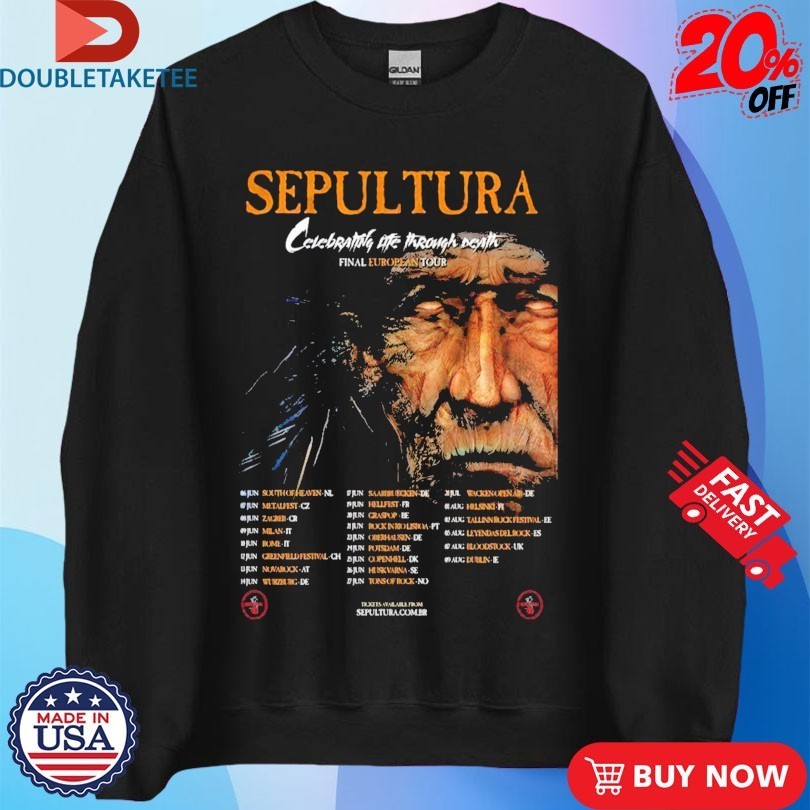 Sepultura Celebrating Life Through Death Final European Tour 2026 Dates Shirts