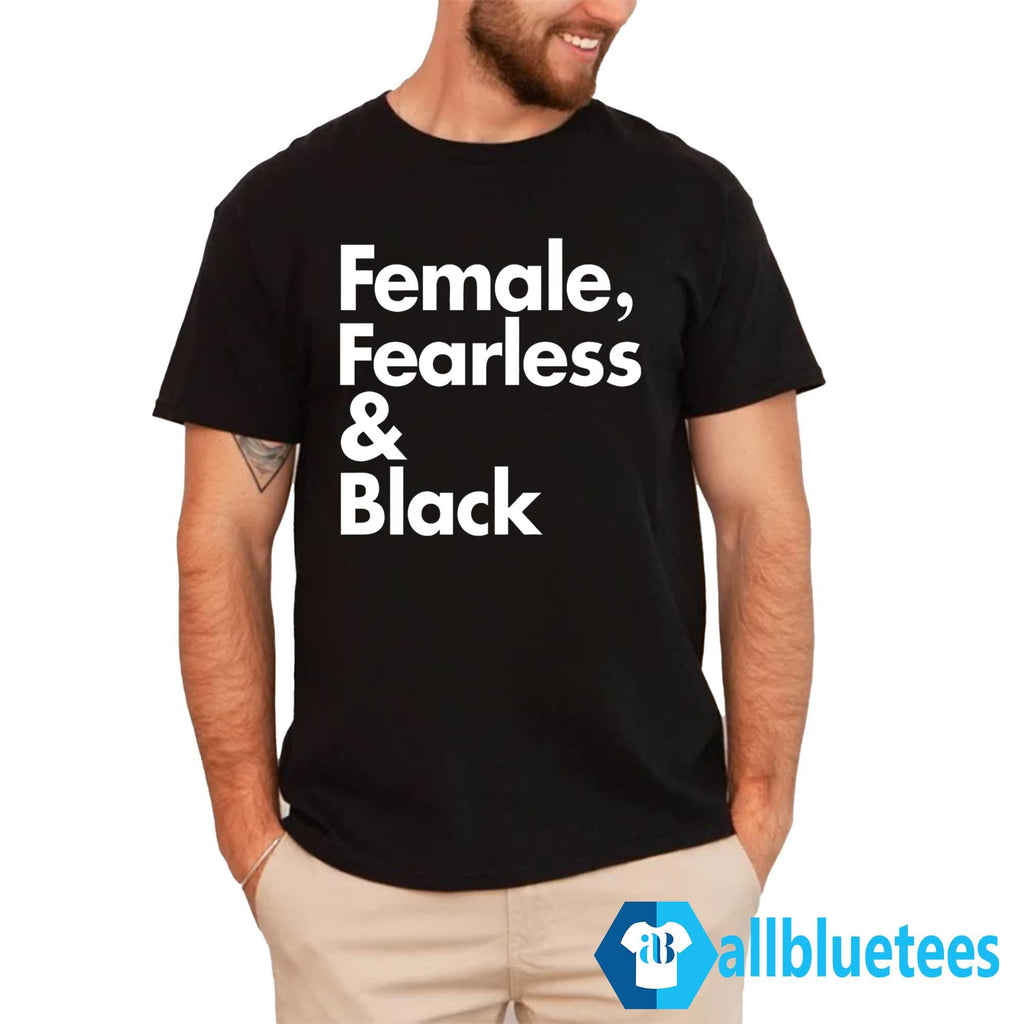 Sheryl Swoopes Female Fearless And Black Shirt