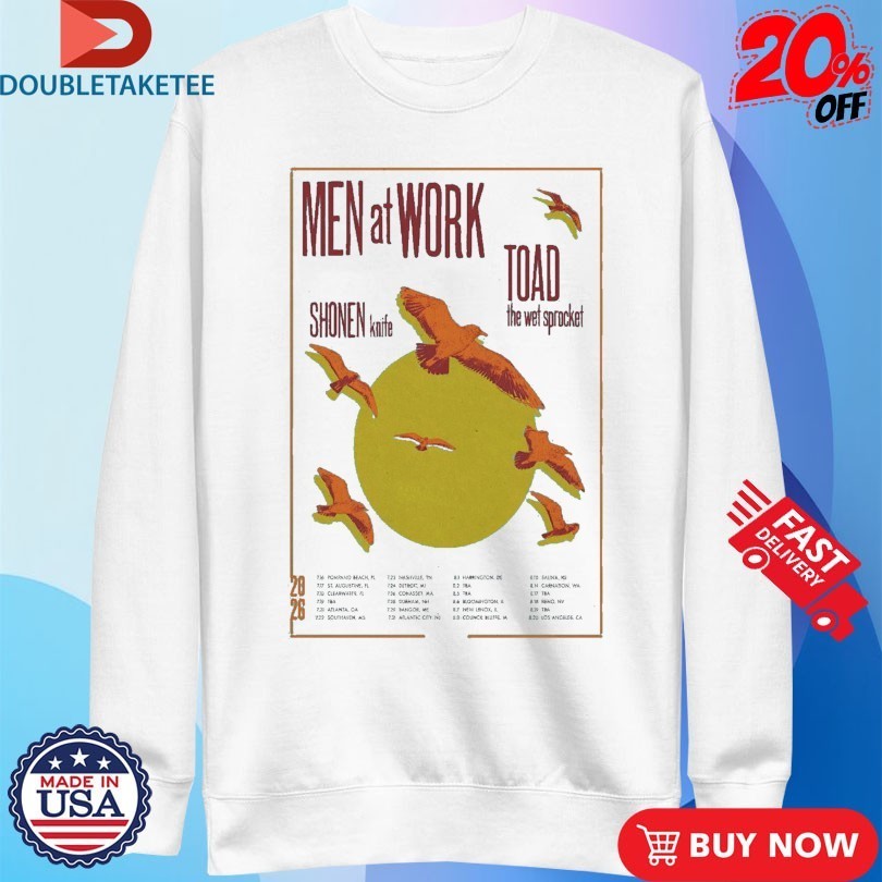 Shonen Knife Men At Work Toad The Wet Sprocket Tour Us 2026 Shirts