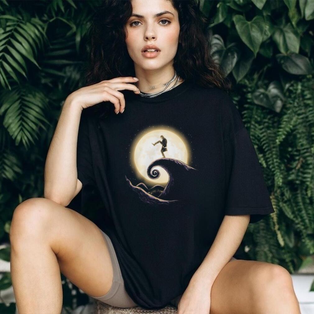 Silly Walks x Nightmare Before Christmas Mashup Moon T Shirt