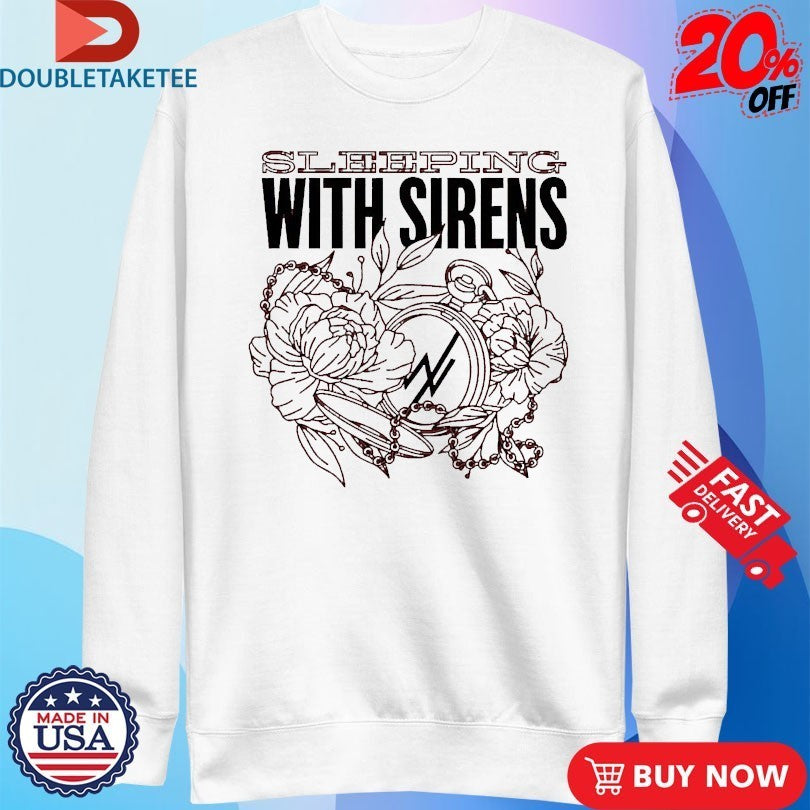 Sleeping With Sirens Floral Stopwatch Shirts