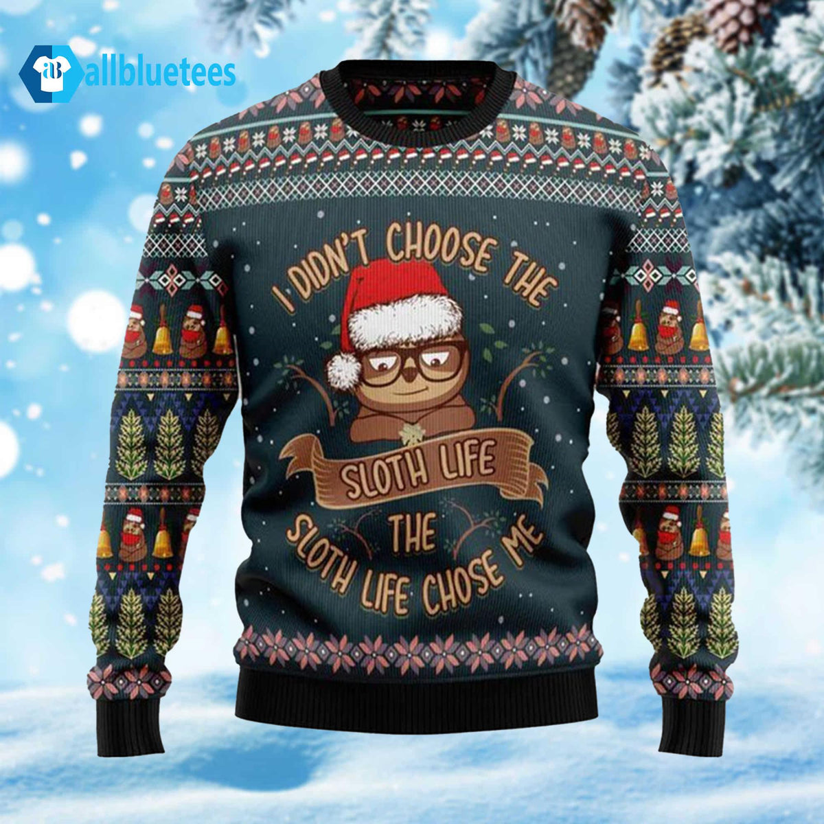 Sloth Life Ugly Christmas Sweater