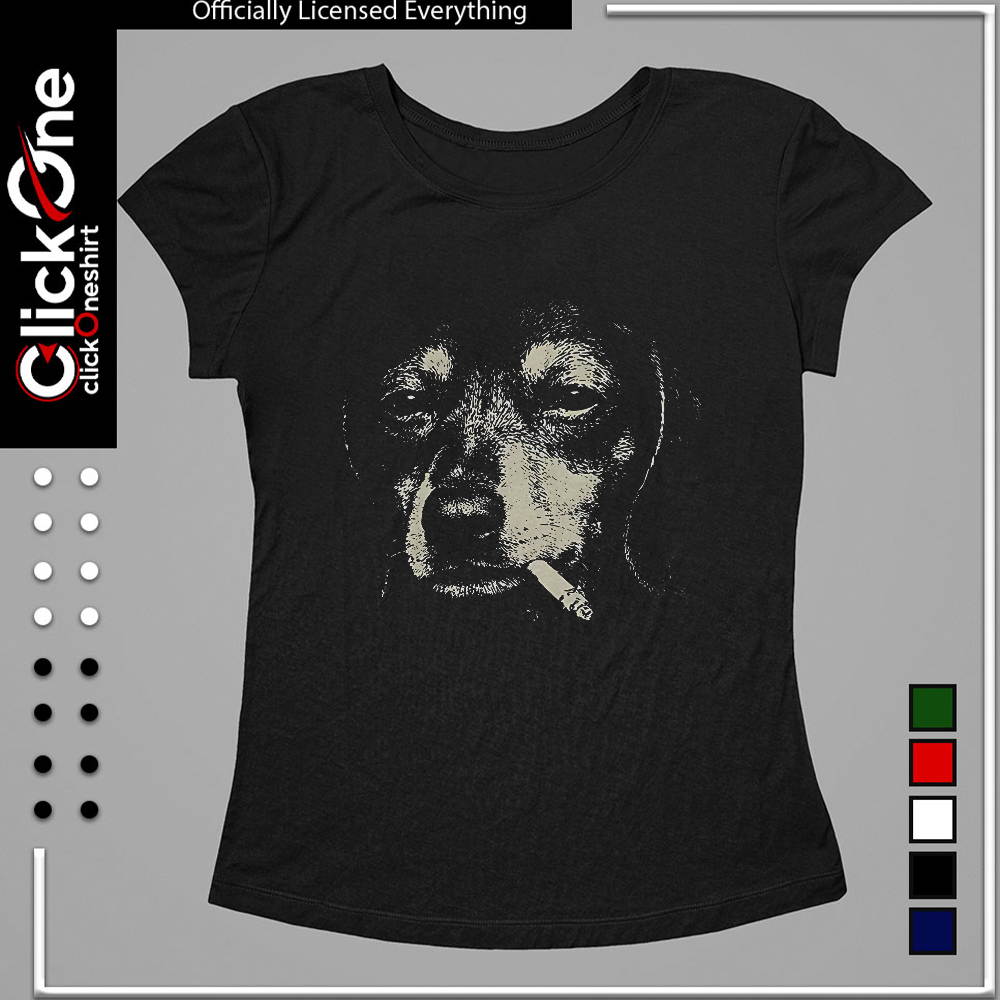 Smoking Dachshund shirt