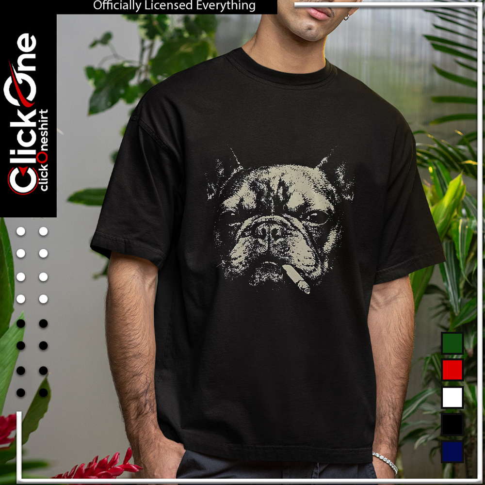 Smoking French Bulldog shirt