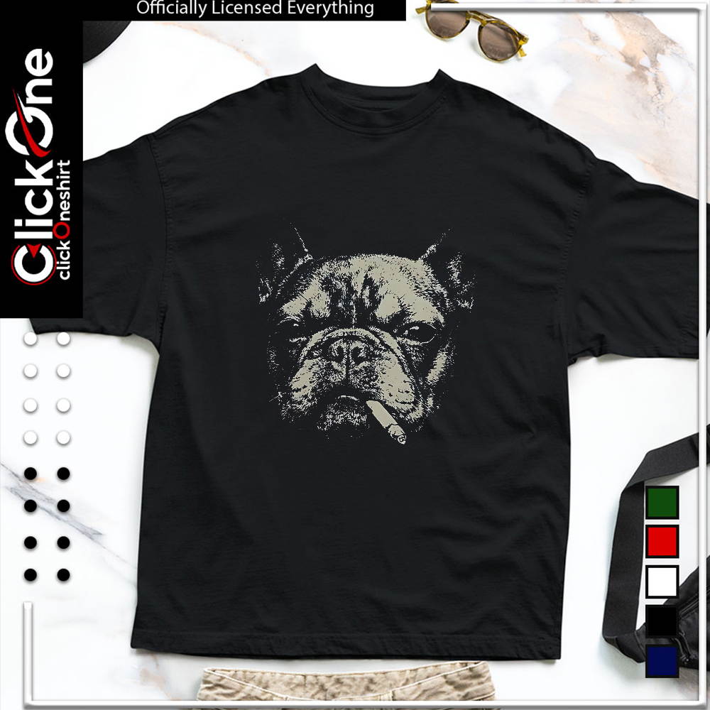 Smoking French Bulldog shirt