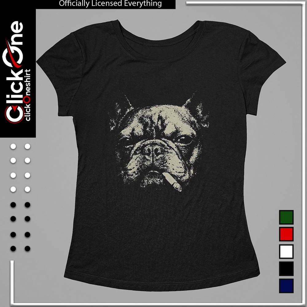 Smoking French Bulldog shirt