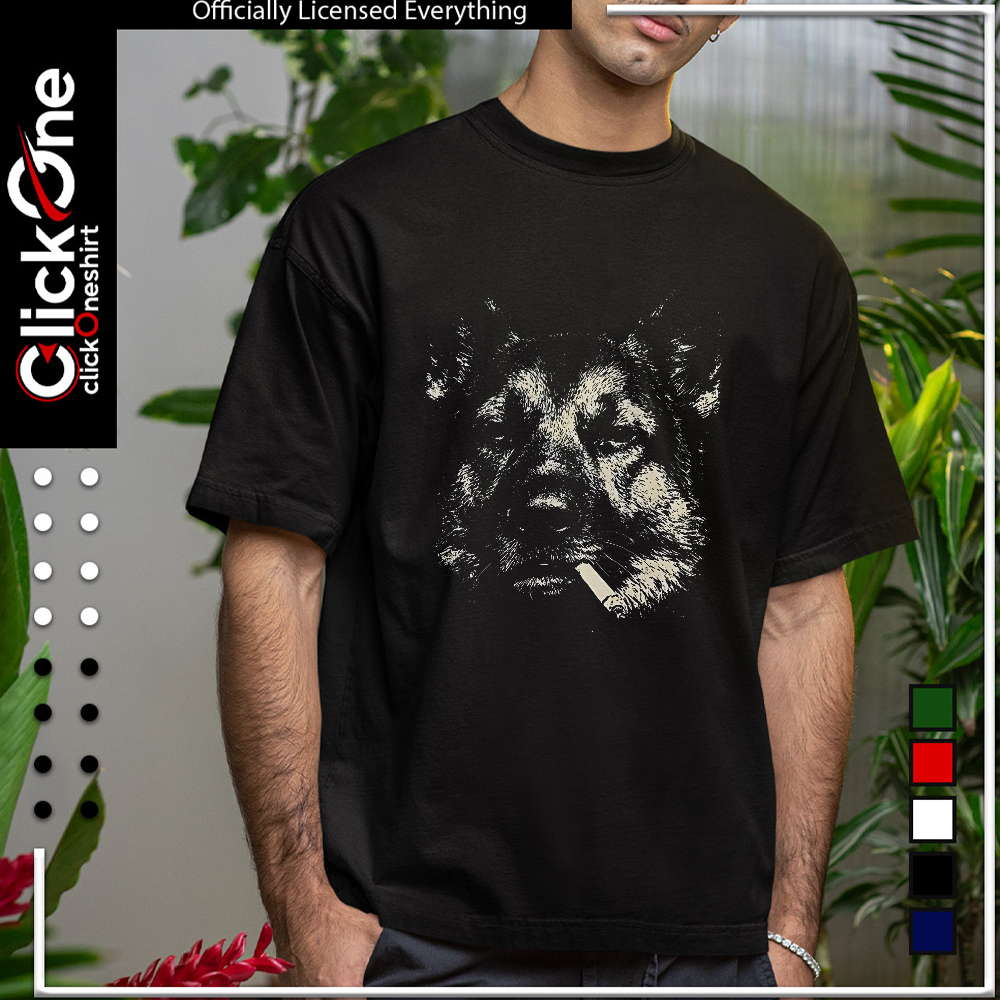 Smoking German Shepherd shirt