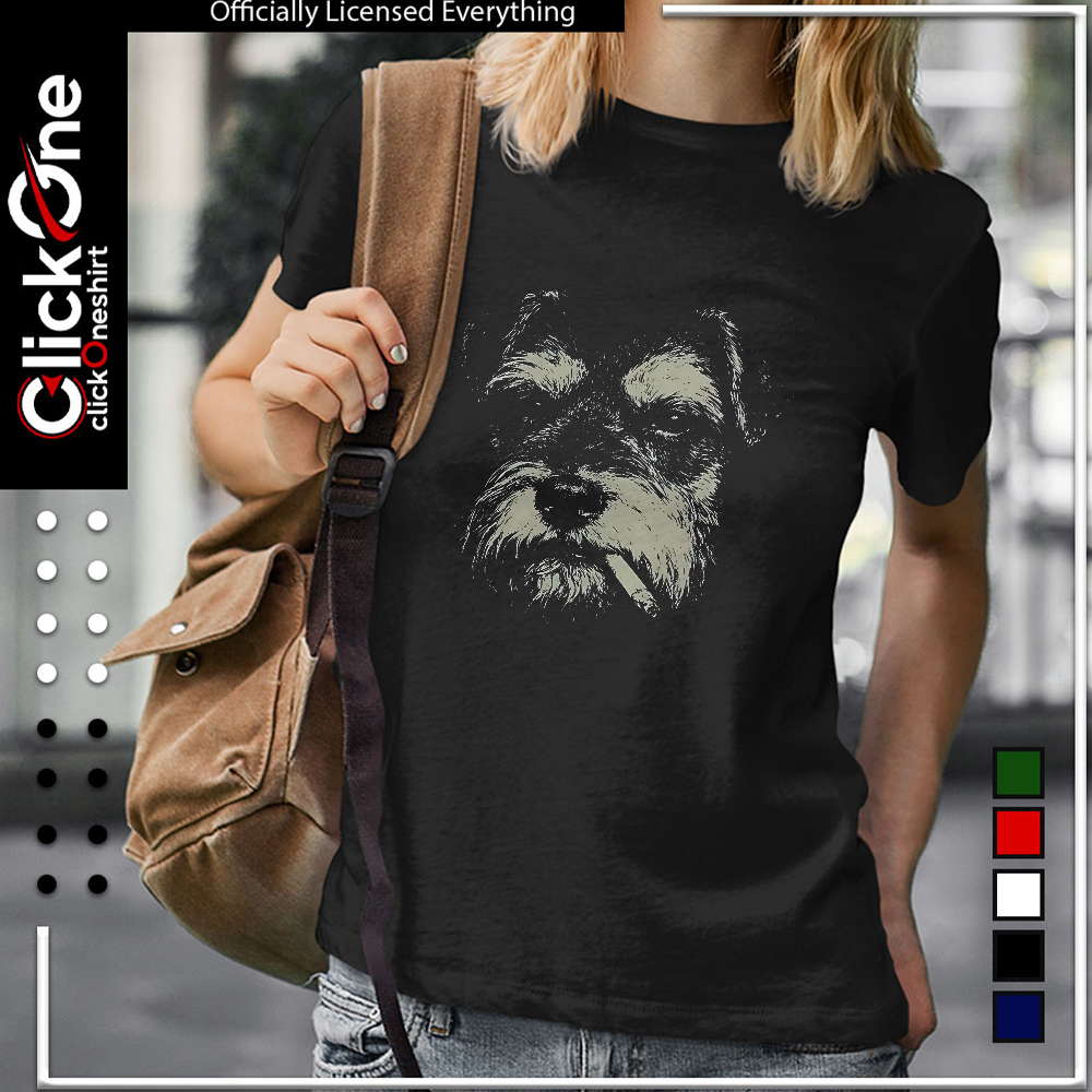 Smoking Schnauzer shirt