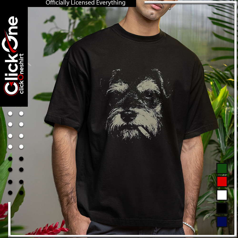 Smoking Schnauzer shirt
