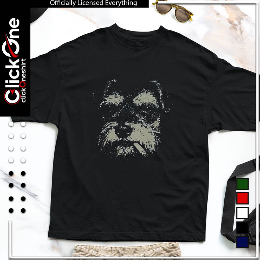 Smoking Schnauzer shirt
