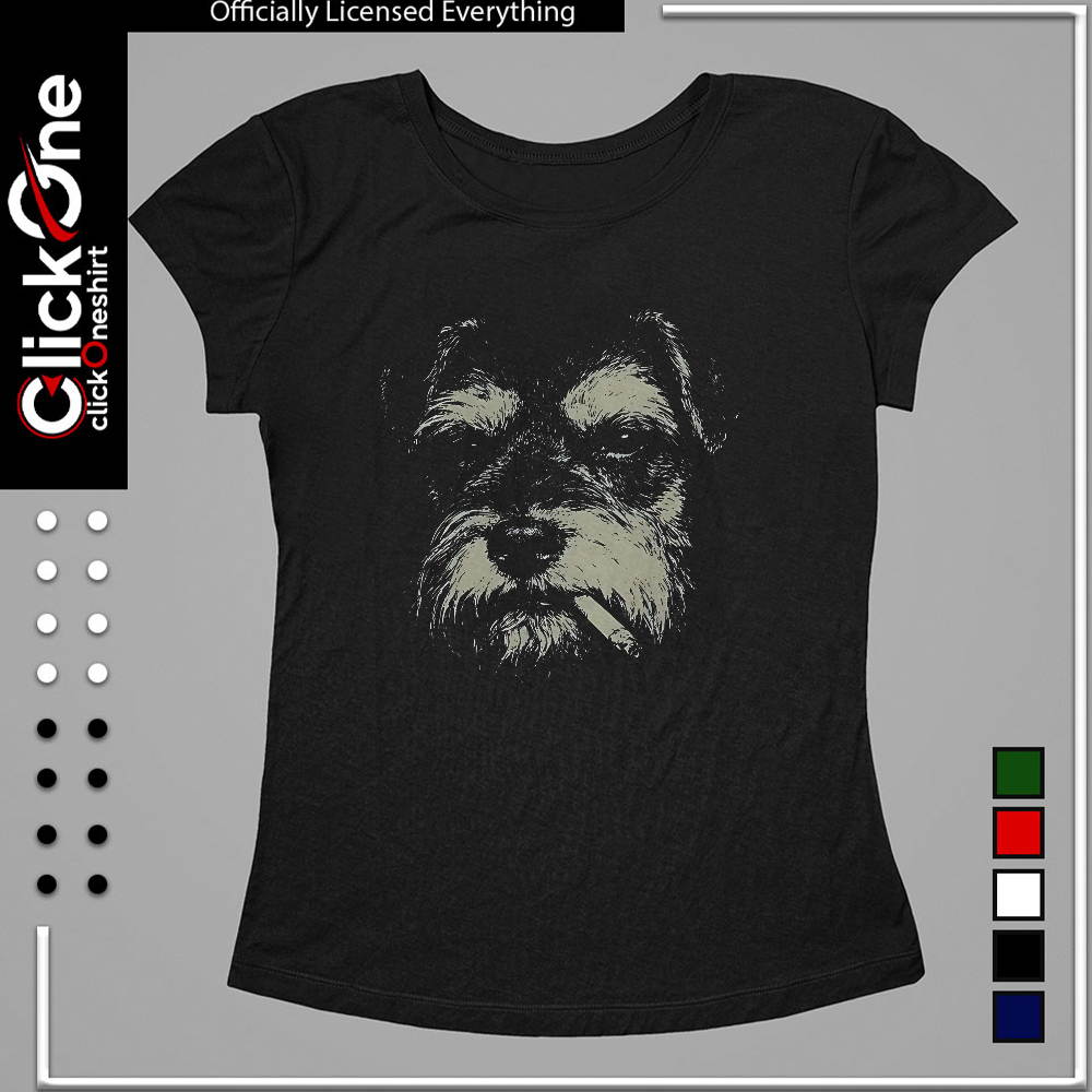 Smoking Schnauzer shirt