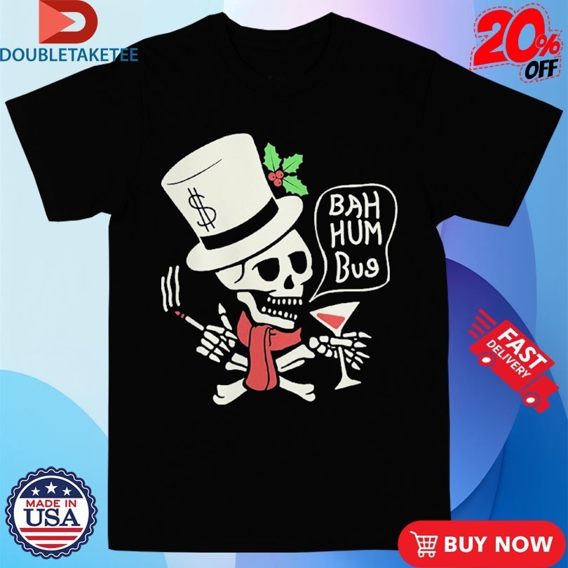 Social Distortion Bah Humbug Skelly Scrooge Shirts