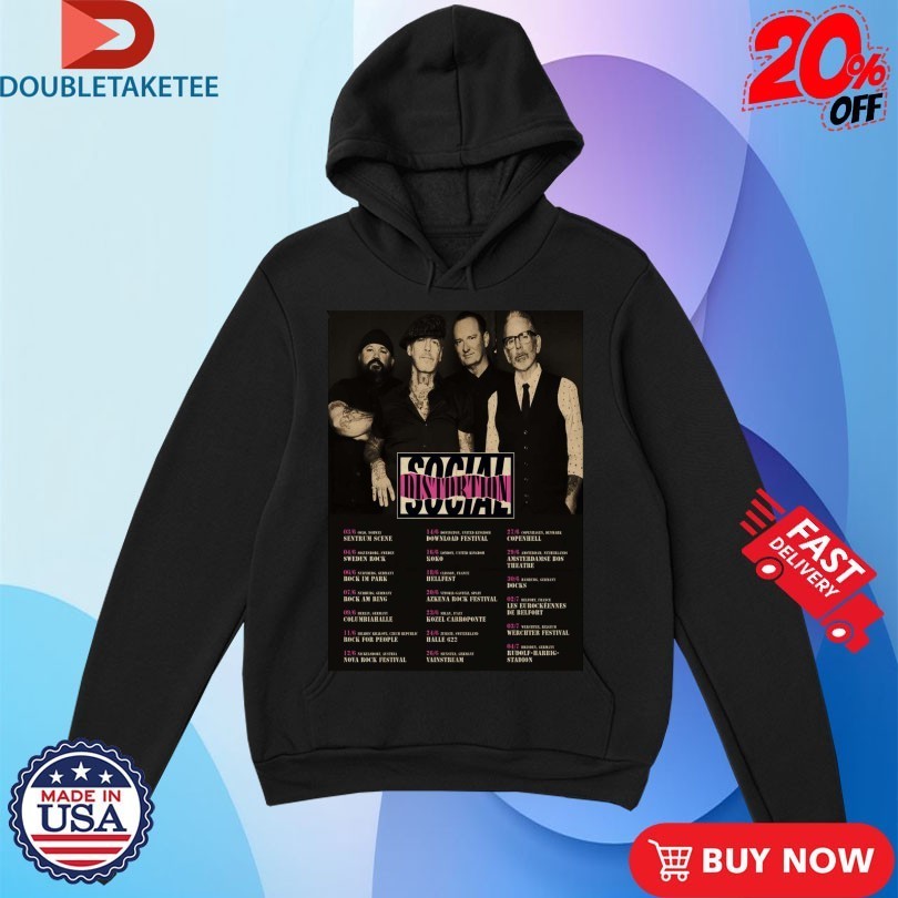 Social Distortion EU 2026 Shows Shirts
