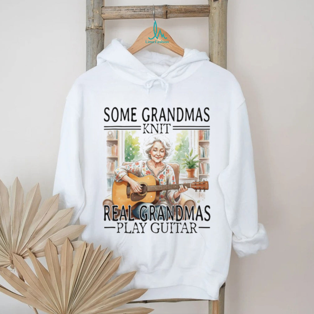 Some Grandmas Knit Real Grandmas Play Guitar Acoustic Rock T Shirt