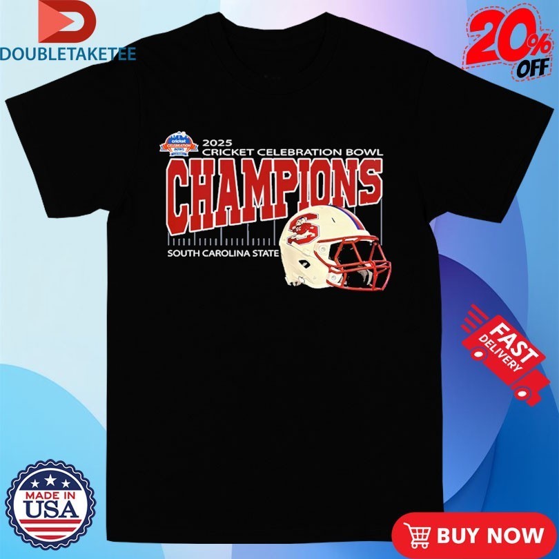 South Carolina State Are Cricket Celebration Bowl Champions At Mercedes-Benz Stadium In Atlanta GA On December 13th 2025 Shirts