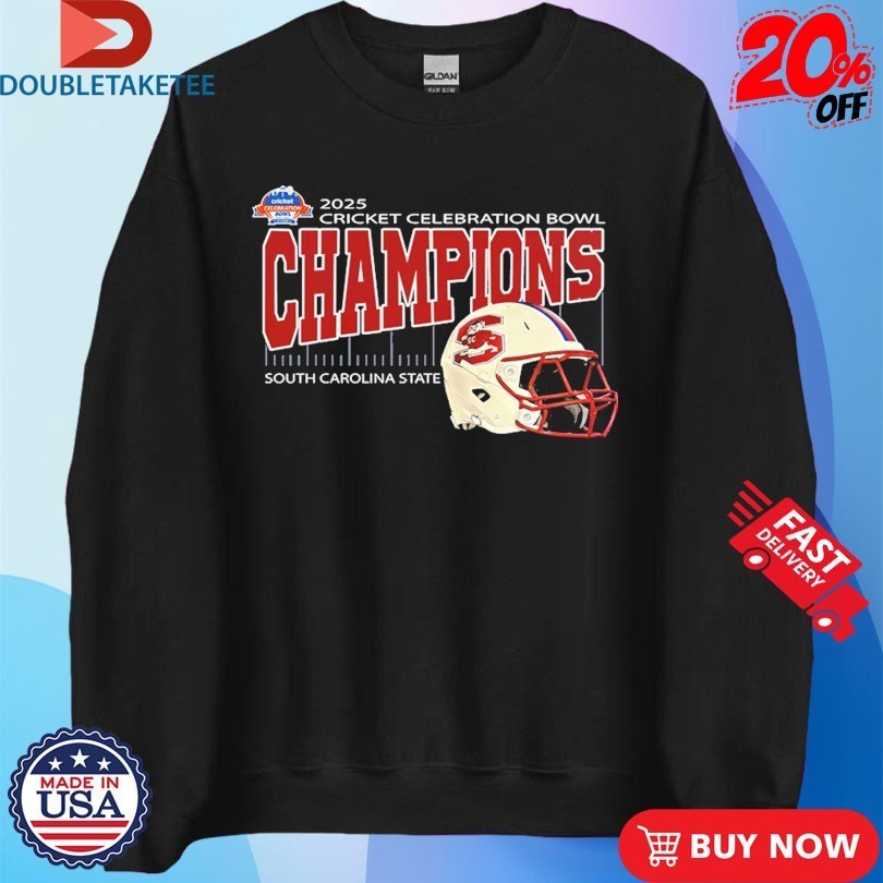South Carolina State Are Cricket Celebration Bowl Champions At Mercedes-Benz Stadium In Atlanta GA On December 13th 2025 Shirts