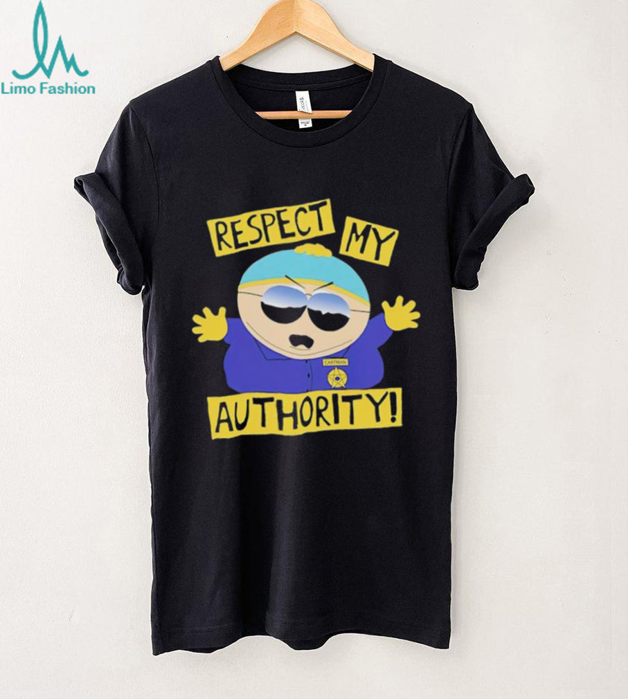 South Park Eric Cartman Respect My Authority Police Uniform T Shirt
