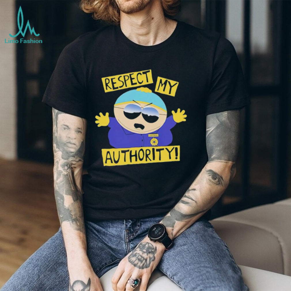 South Park Eric Cartman Respect My Authority Police Uniform T Shirt