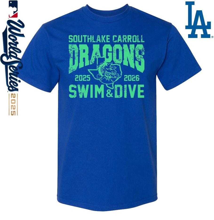 Southlake Carroll Dragon Swim Dive 2025-2026 T-Shirt