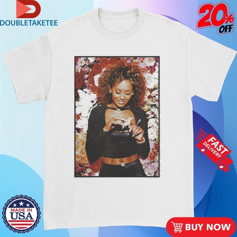 Spice Girls Mel B Floral Photo Shirts