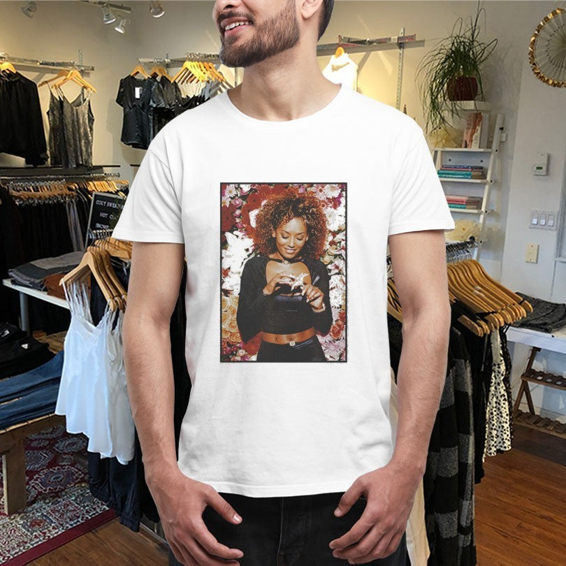 Spice Girls Mel B Floral Photo Shirts