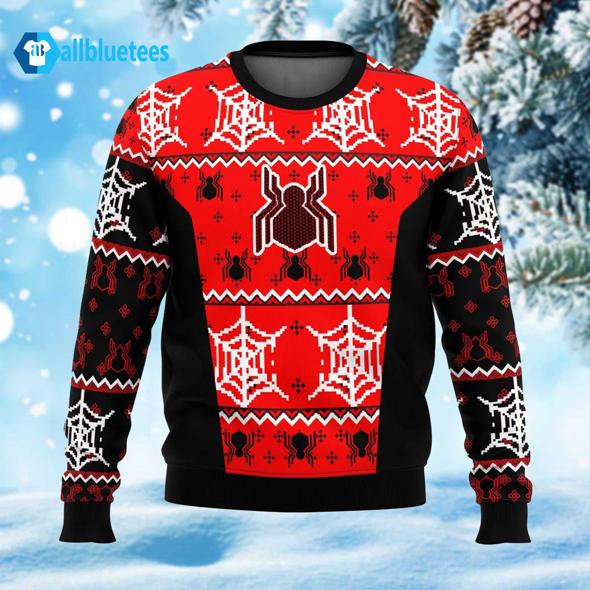 Spiderman Uniform Ugly Christmas Sweater