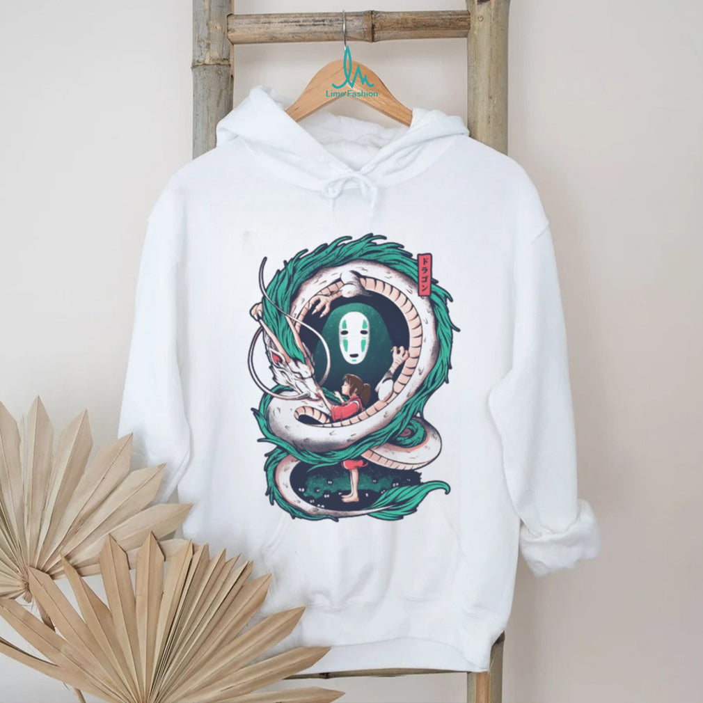 Spirited Away Haku Dragon & Chihiro Vintage Wash Tee
