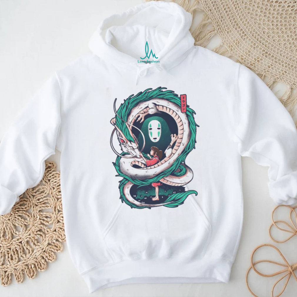 Spirited Away Haku Dragon & Chihiro Vintage Wash Tee