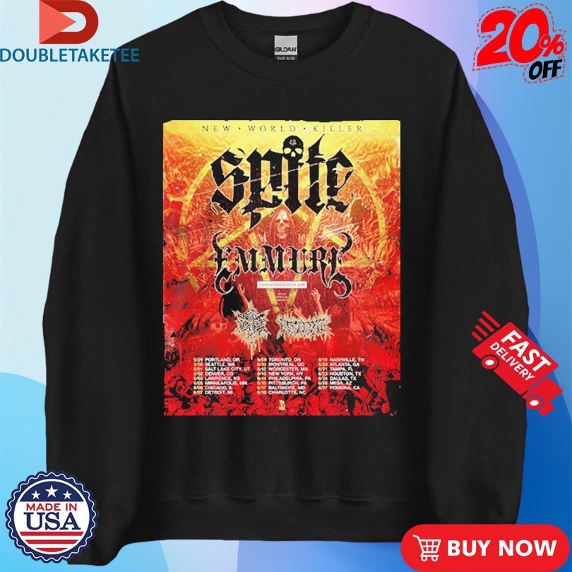 Spite And Emmure United States Tour 2026 New World Killer Schedule Tour Dates Shirts