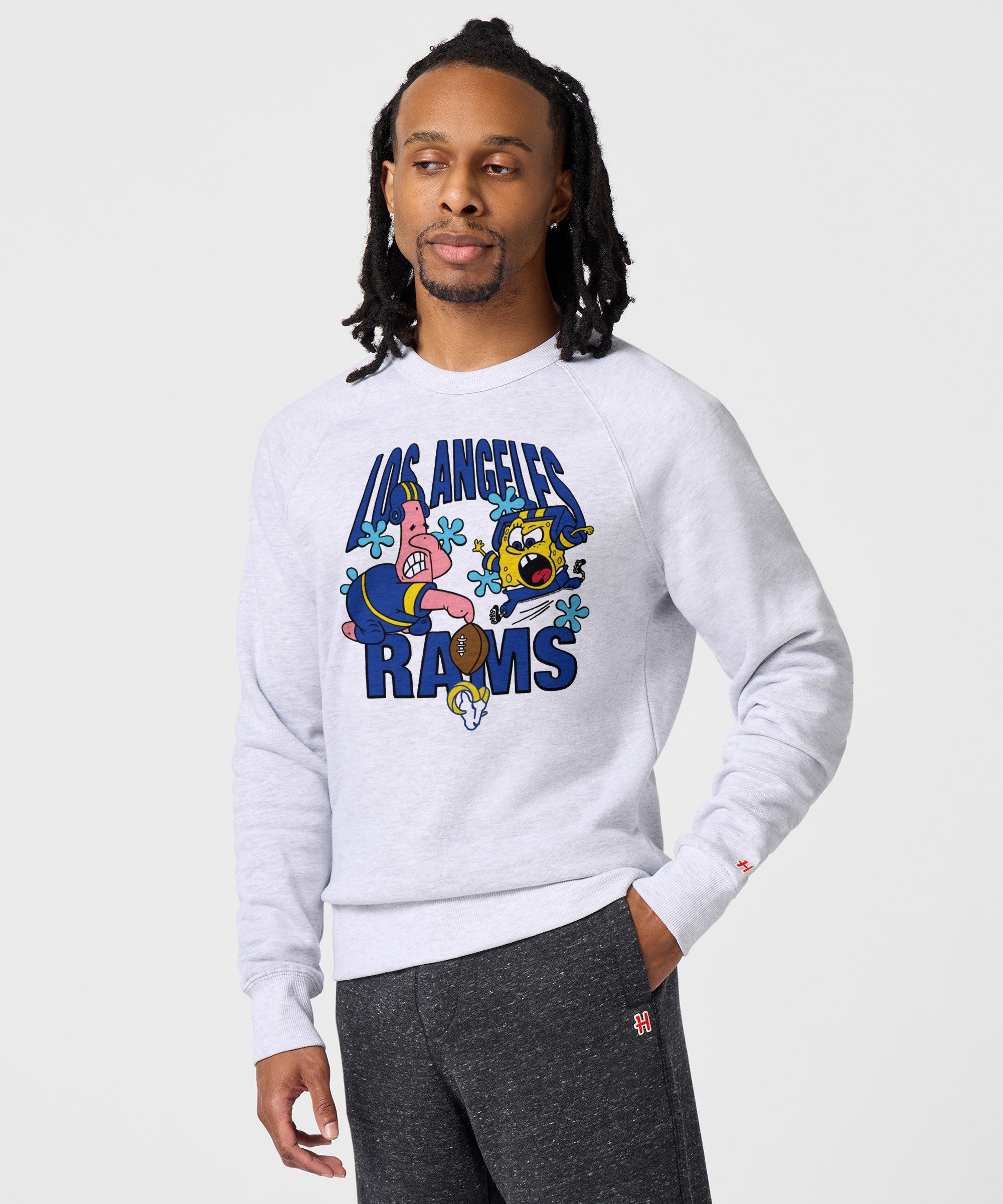 SpongeBob And Patrick X LA Rams Crewneck