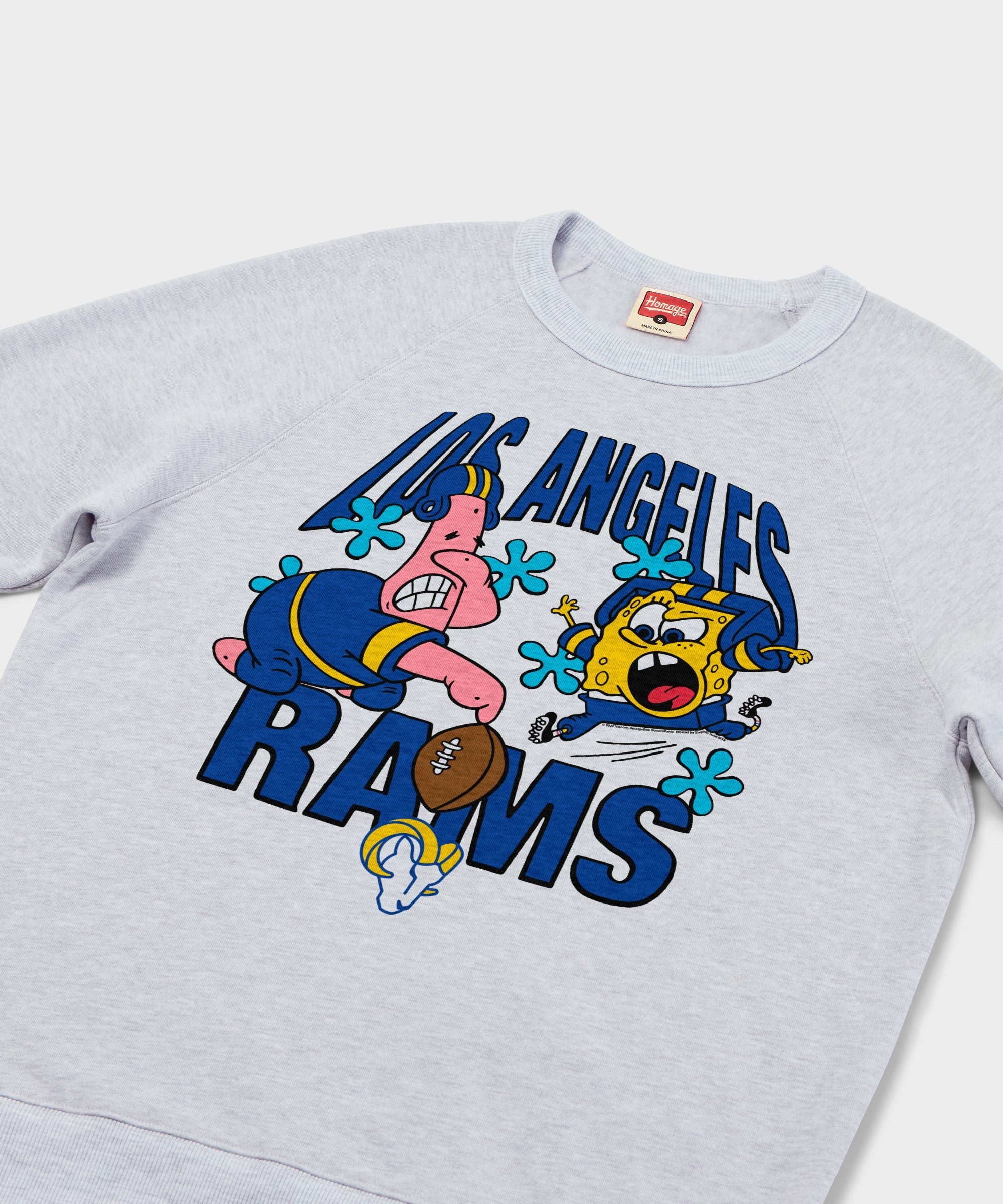 SpongeBob And Patrick X LA Rams Crewneck