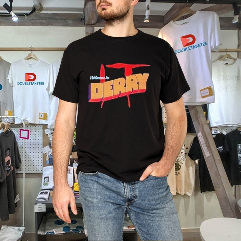 Stephen King Pennywise It Welcome To Derry Horror Shirts