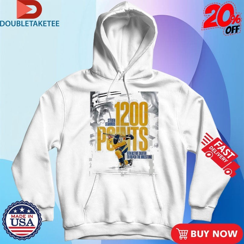 Steven Stamkos Team Nashville Predators Reaches 1200 Career Points With 6th Active Skater To Reach The Milestone Shirts