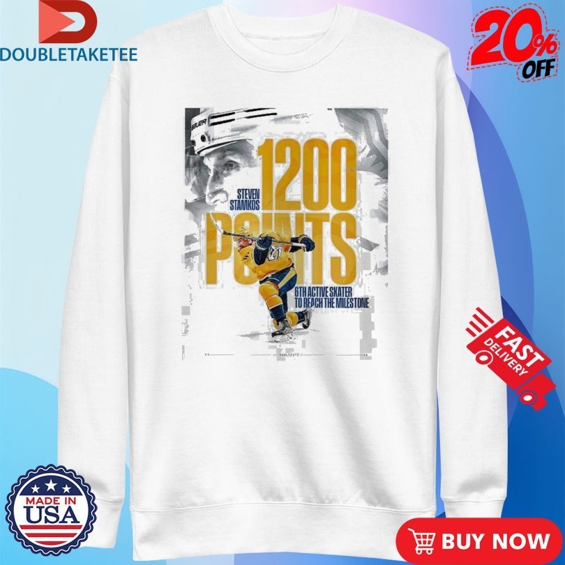 Steven Stamkos Team Nashville Predators Reaches 1200 Career Points With 6th Active Skater To Reach The Milestone Shirts