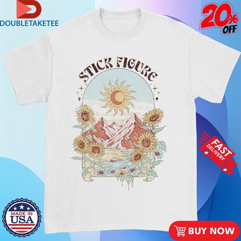 Stick Figure Mountain Bloom Shirts