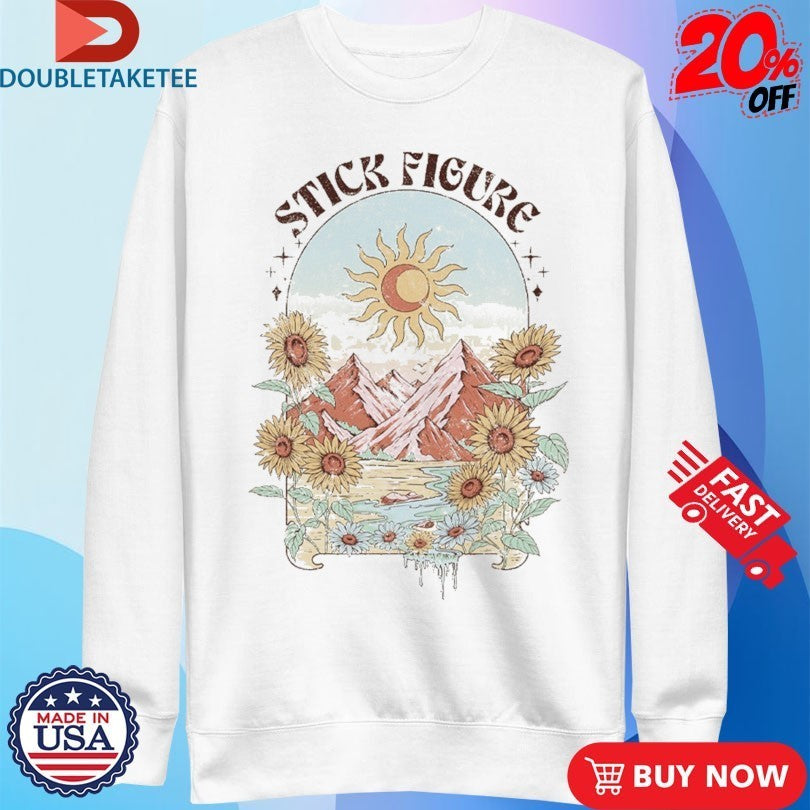 Stick Figure Mountain Bloom Shirts