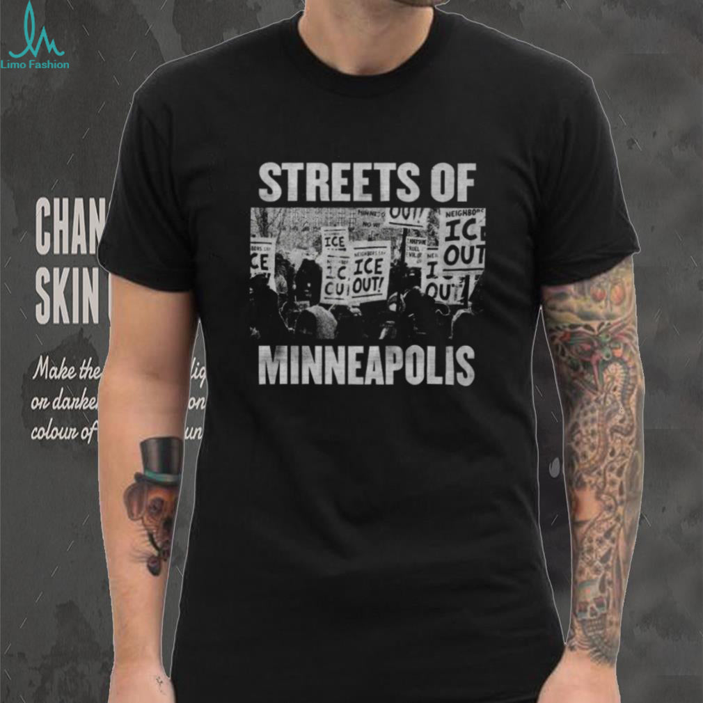Streets of Minneapolis ICE Out Protest Graphic T Shirt