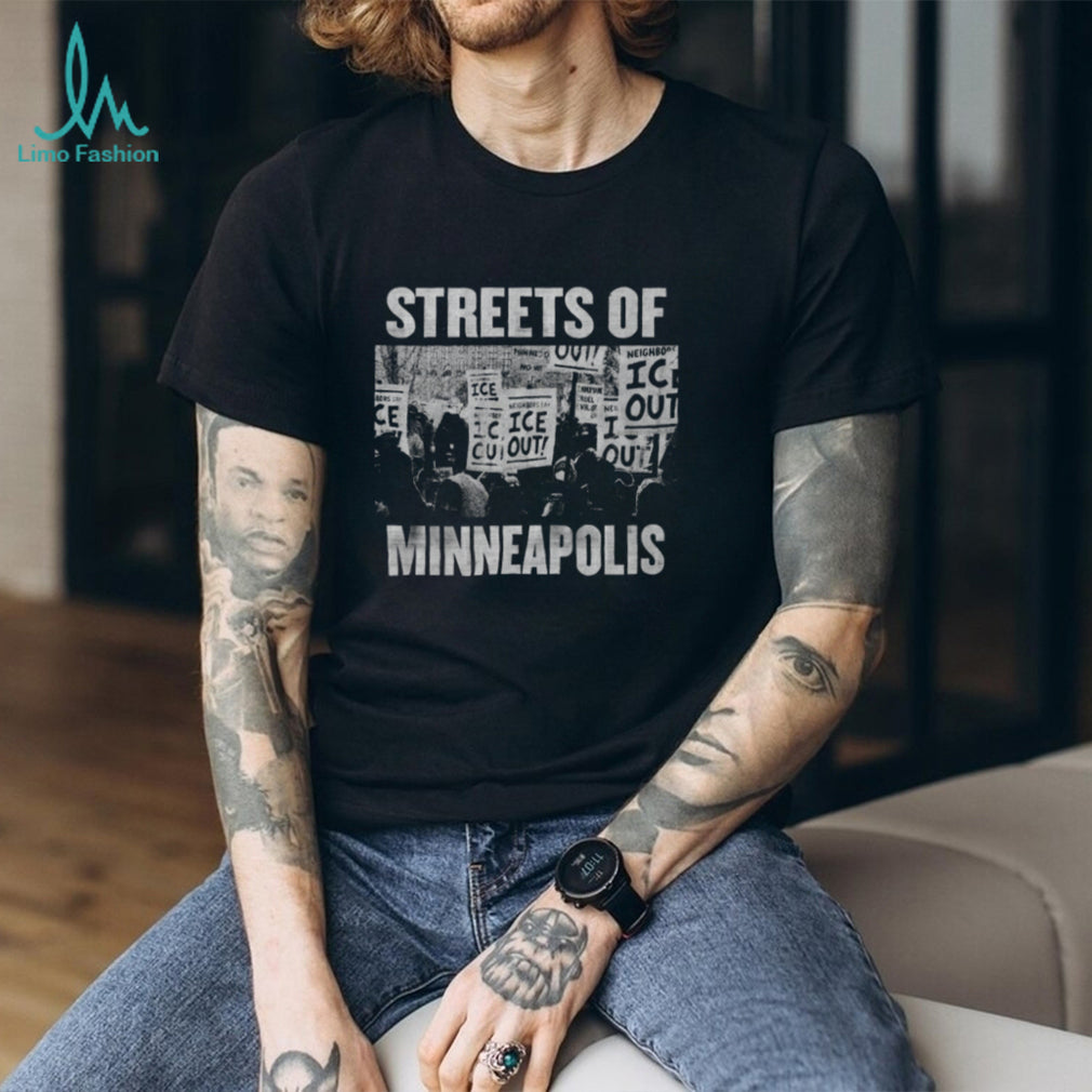 Streets of Minneapolis ICE Out Protest Graphic T Shirt