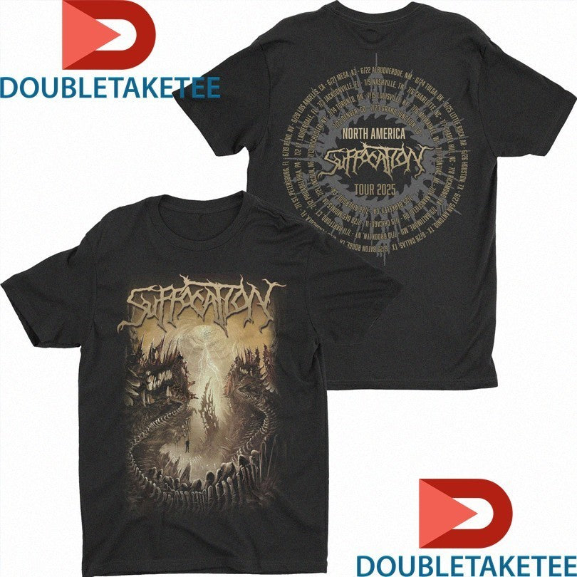 Suffocation Hymns Tour 2025 Shirts