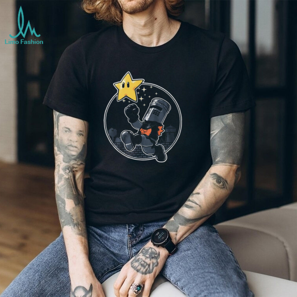 Super Black Knight 8 Bit Retro Video Game Mashup T Shirt