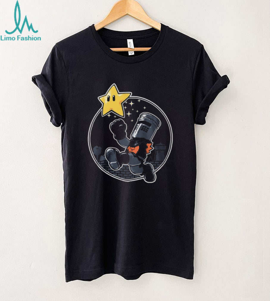Super Black Knight 8 Bit Retro Video Game Mashup T Shirt