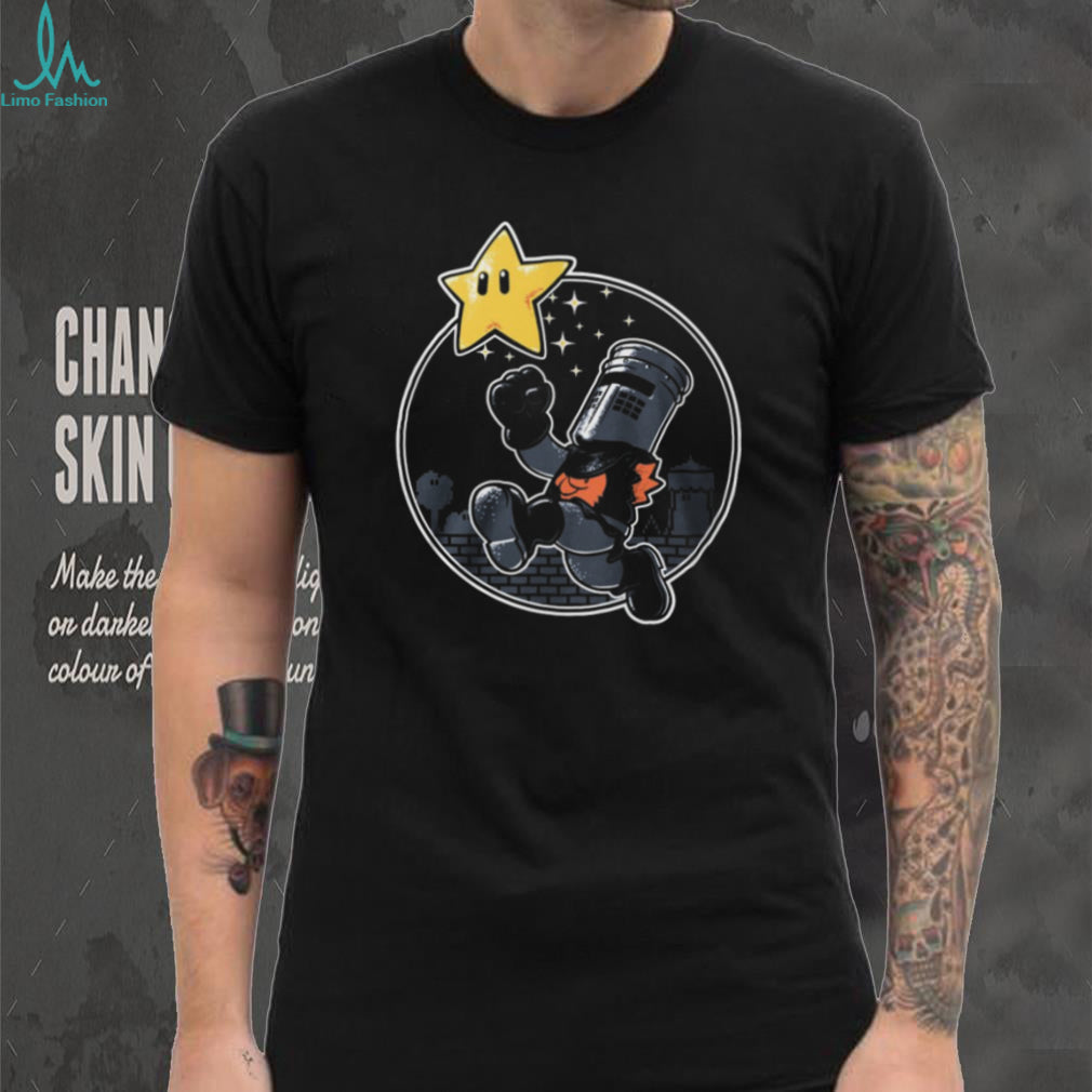 Super Black Knight 8 Bit Retro Video Game Mashup T Shirt