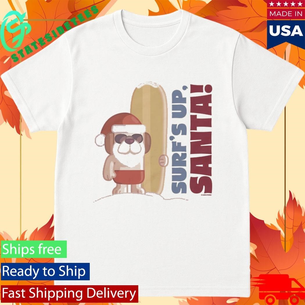 Surf’s Up, Santa Bluey Adults Shirt