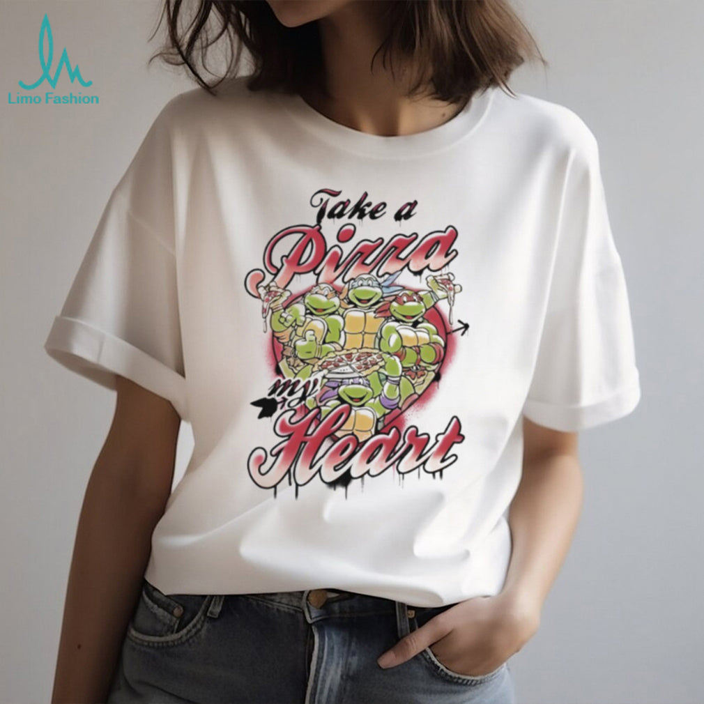 Take A Pizza My Heart Ninja Turtles Valentine’s T Shirt