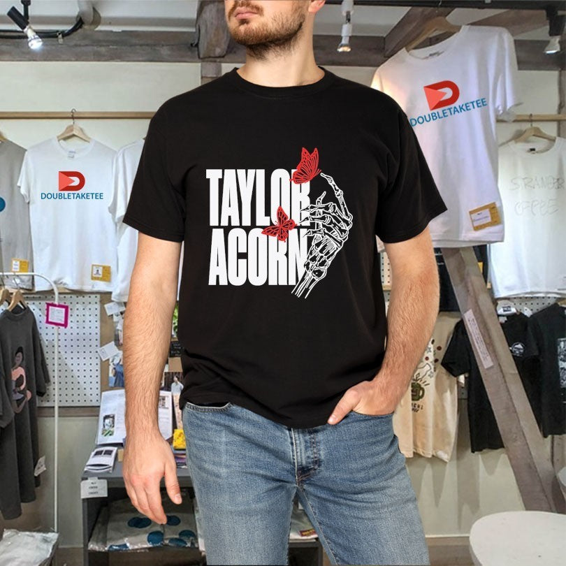 Taylor Acorn Butterfly Hand Skeleton Shirts